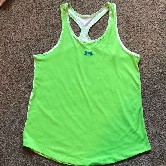 Lime Green Under Armour Tank - Picture 1 of 2